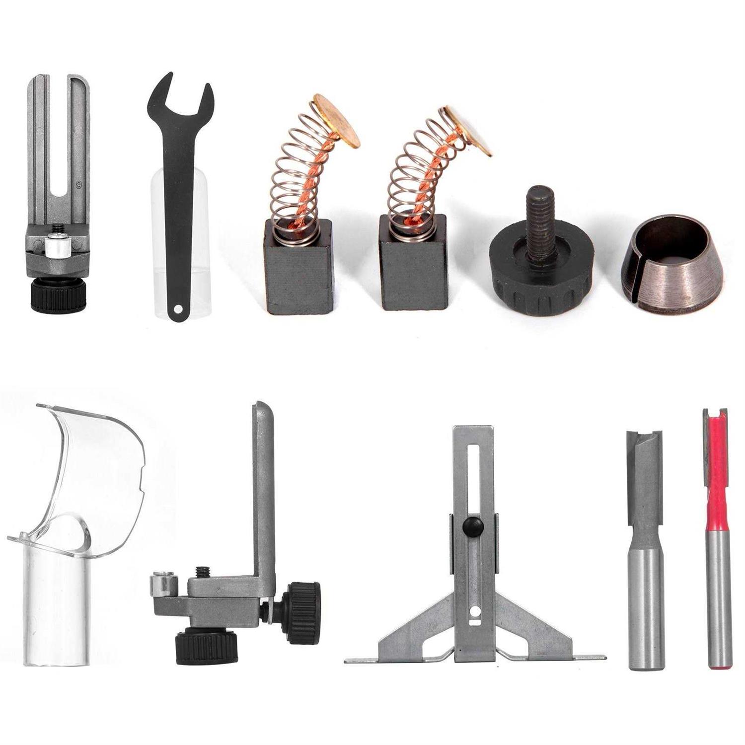 VEVOR Compact Router 1.25hp With Fixed Base Plunge Base and Tilt Base Variable Speed Wood Router Kit Max Torque 30,000RPM For Woodworking KCJSCMGXBJ3JT0001V1 - Cheap Fitting