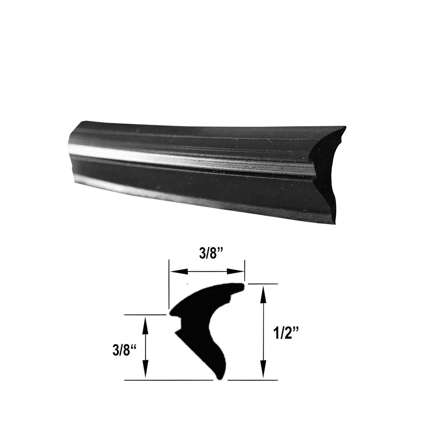 Gordon Glass Roll-in Universal Replacement Glazing Vinyl Spline for Framed Shower Doors - Cheap Fitting