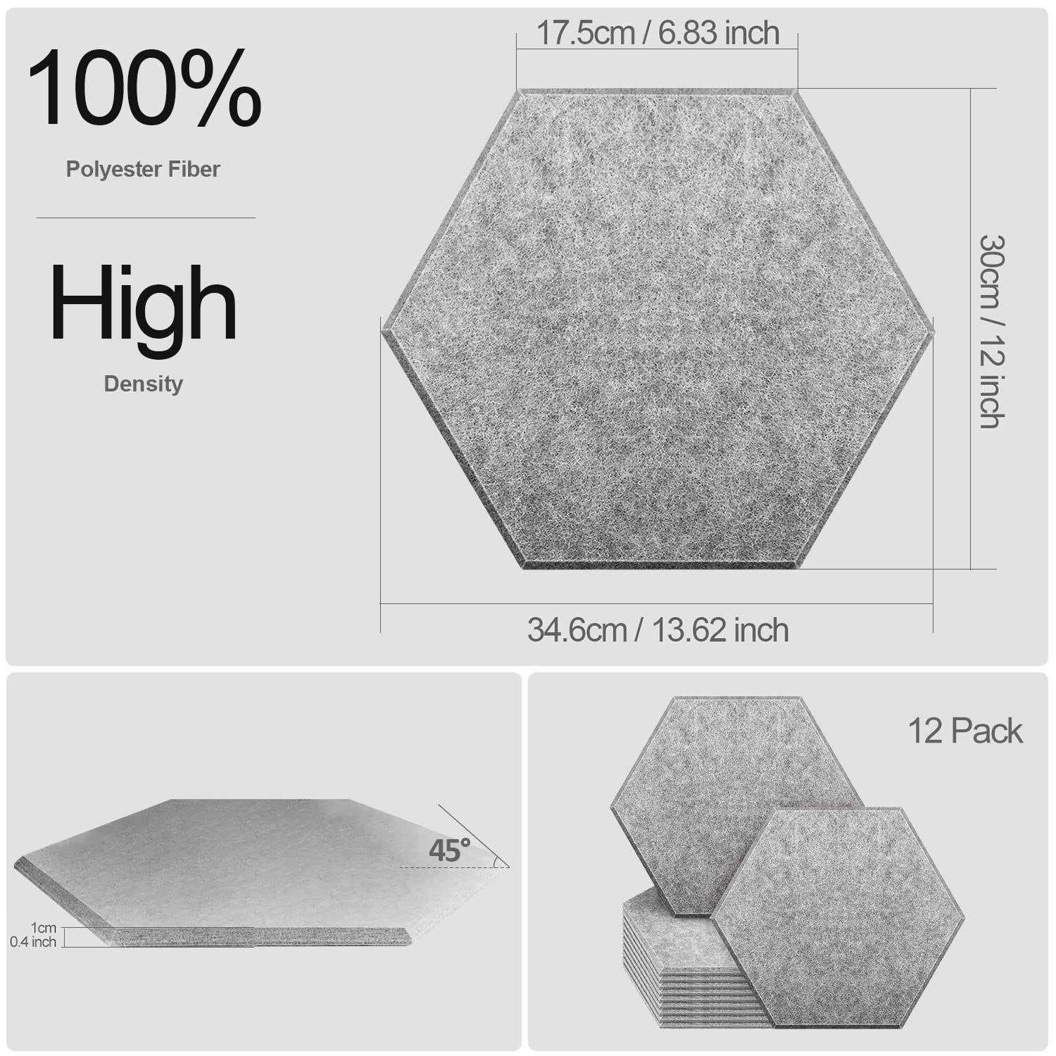 Jber Hexagon Sound Proof Foam Panels Acoustic Foam Panels Sound Proof Foam Panels - Cheap Fitting