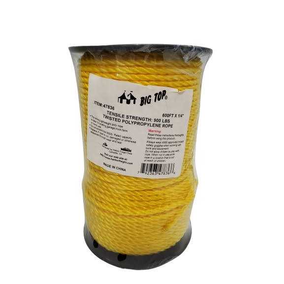 Haul-Master Polypropylene Rope - Cheap Fitting