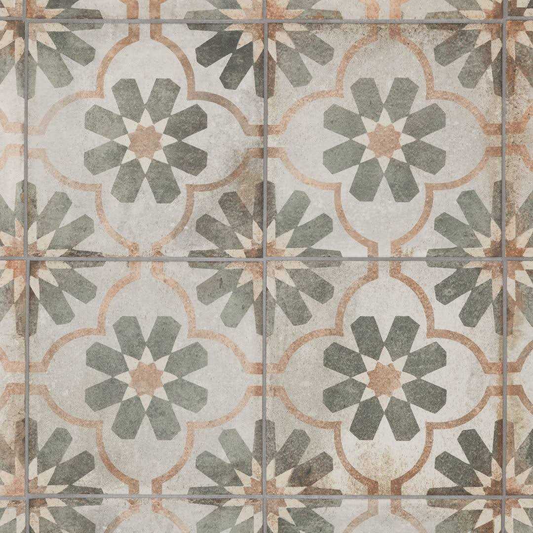 D’Anticatto Decor Florence 9 x 9 Porcelain Patterned Wall & Floor Tile Merola Tile - Cheap Fitting