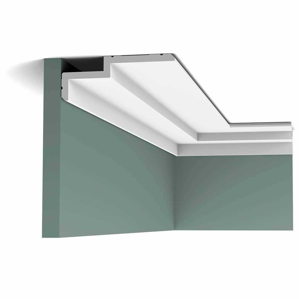 6-1/4 in x 2-3/8 in x 78-3/4 in Primed White Plain Polyurethane Crown Moulding Orac Decor - Cheap Fitting