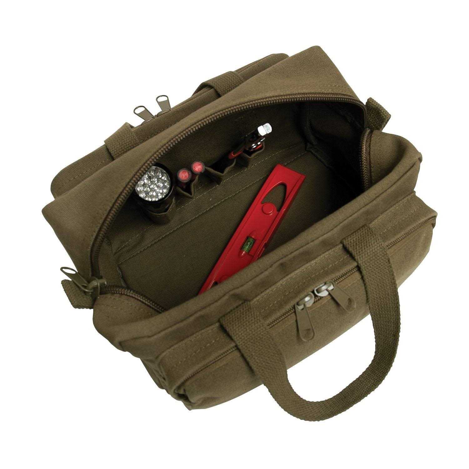 Rothco G.I. Type Zipper Pocket Mechanics Tool Bag With Military Stencil - Cheap Fitting