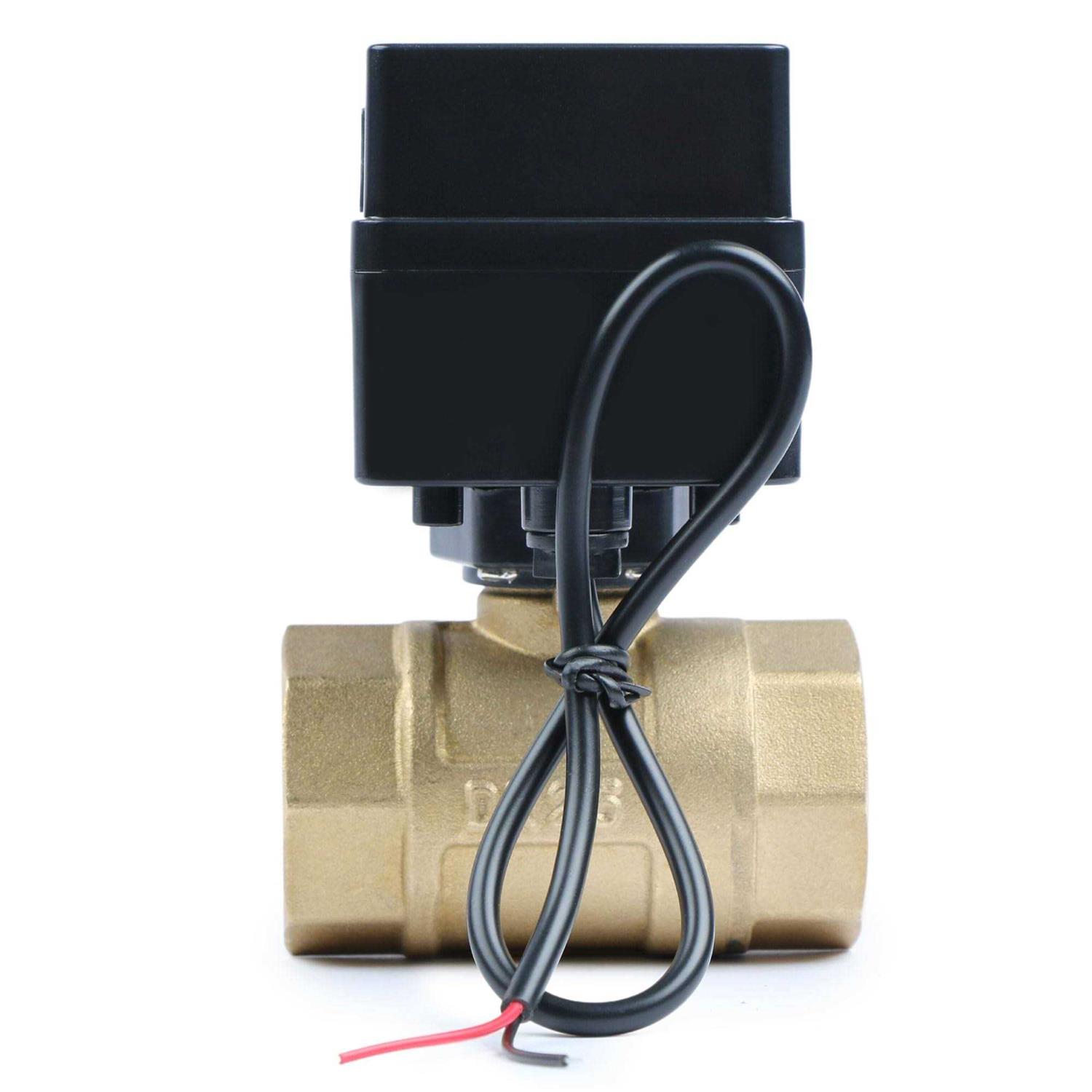 U.S. Solid Motorized Ball Valve Brass Ball Valve with Standard Port 9-36V AC/DC - Cheap Fitting