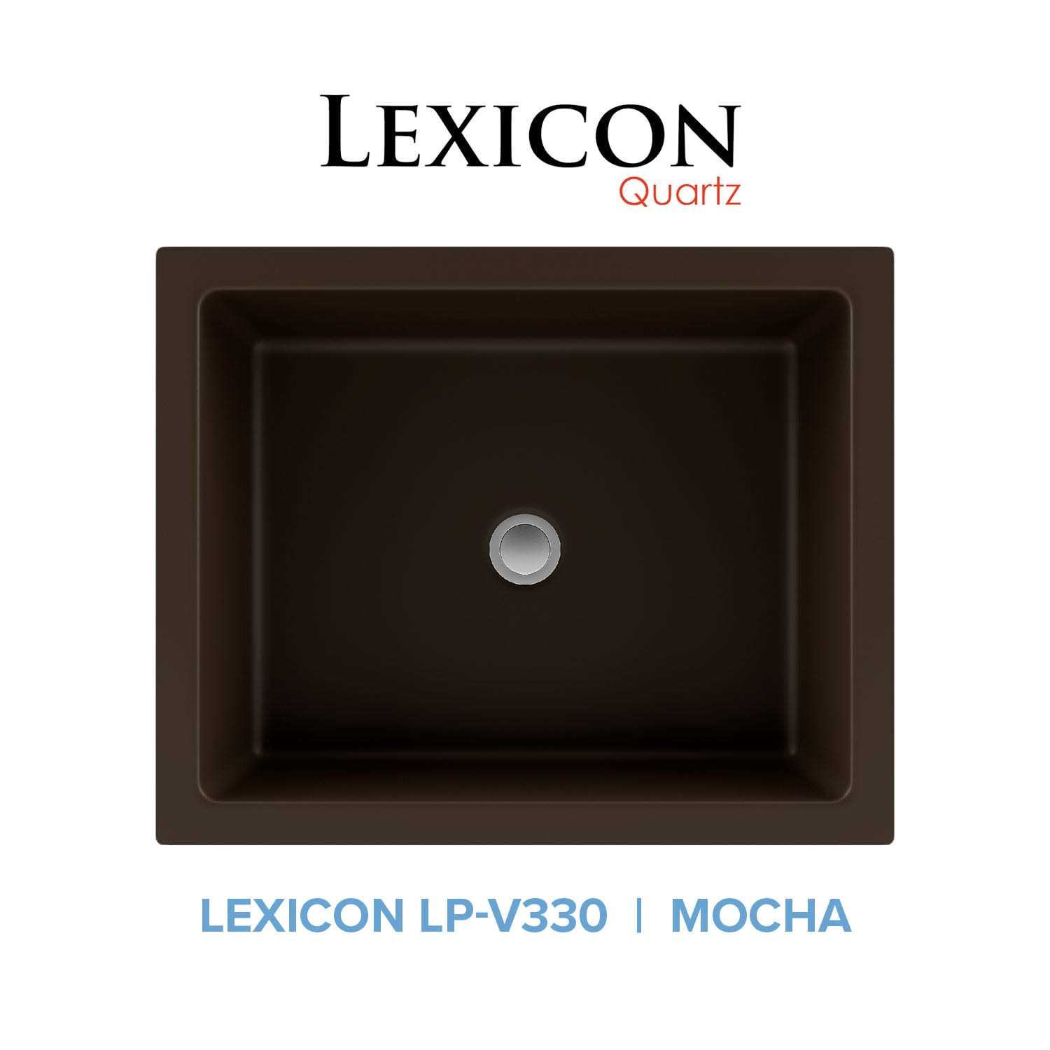 Lexicon Platinum V330 Quartz Composite Rectangle Vanity Sink LP-V330 - Cheap Fitting