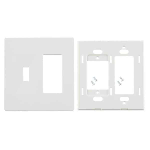 Hampton Bay Maple Hill 2-Gang 1-Toggle 1-Decorator/Rocker Wall Plate - Cheap Fitting