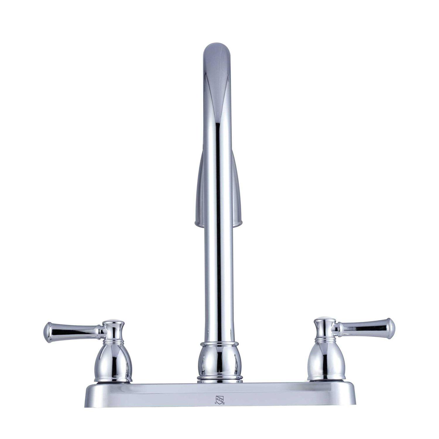 Dura Faucet DF-PK350L-SN Non-Metallic Dual Lever Pull-Down RV Kitchen Faucet - Cheap Fitting