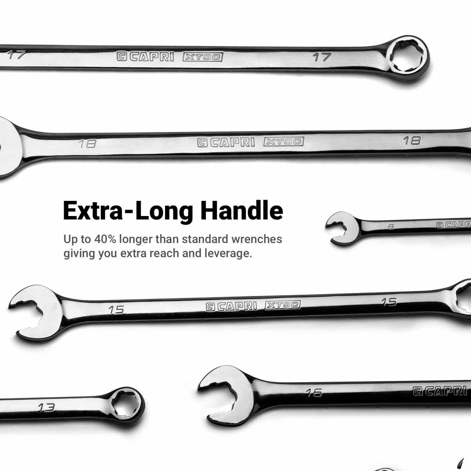 Capri Tools WaveDrive Pro Combination Wrench Set for Regular and Rounded Bolts - Cheap Fitting