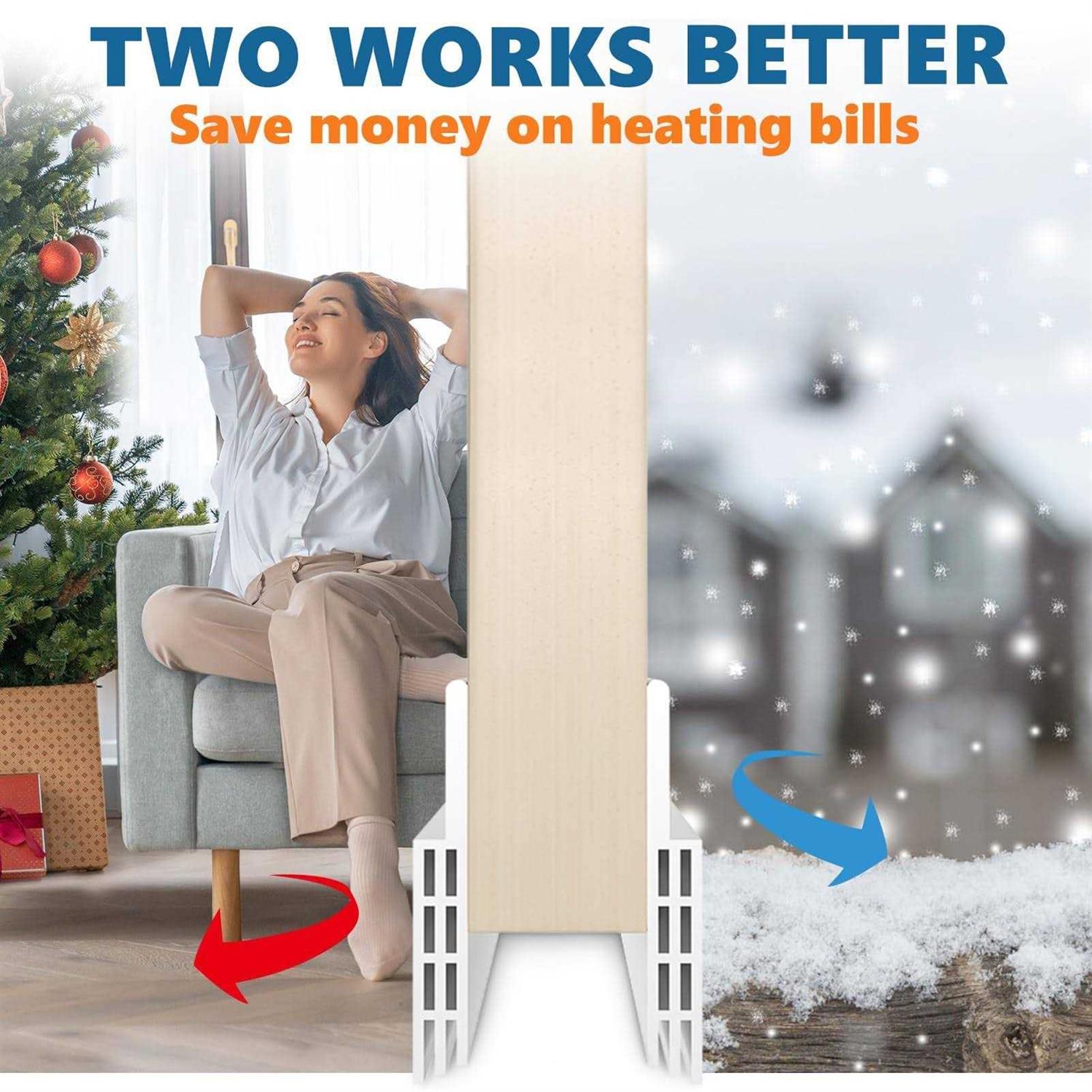 Grotheory 2 Pack Under Door Draft Stopper 39 L Door - Cheap Fitting