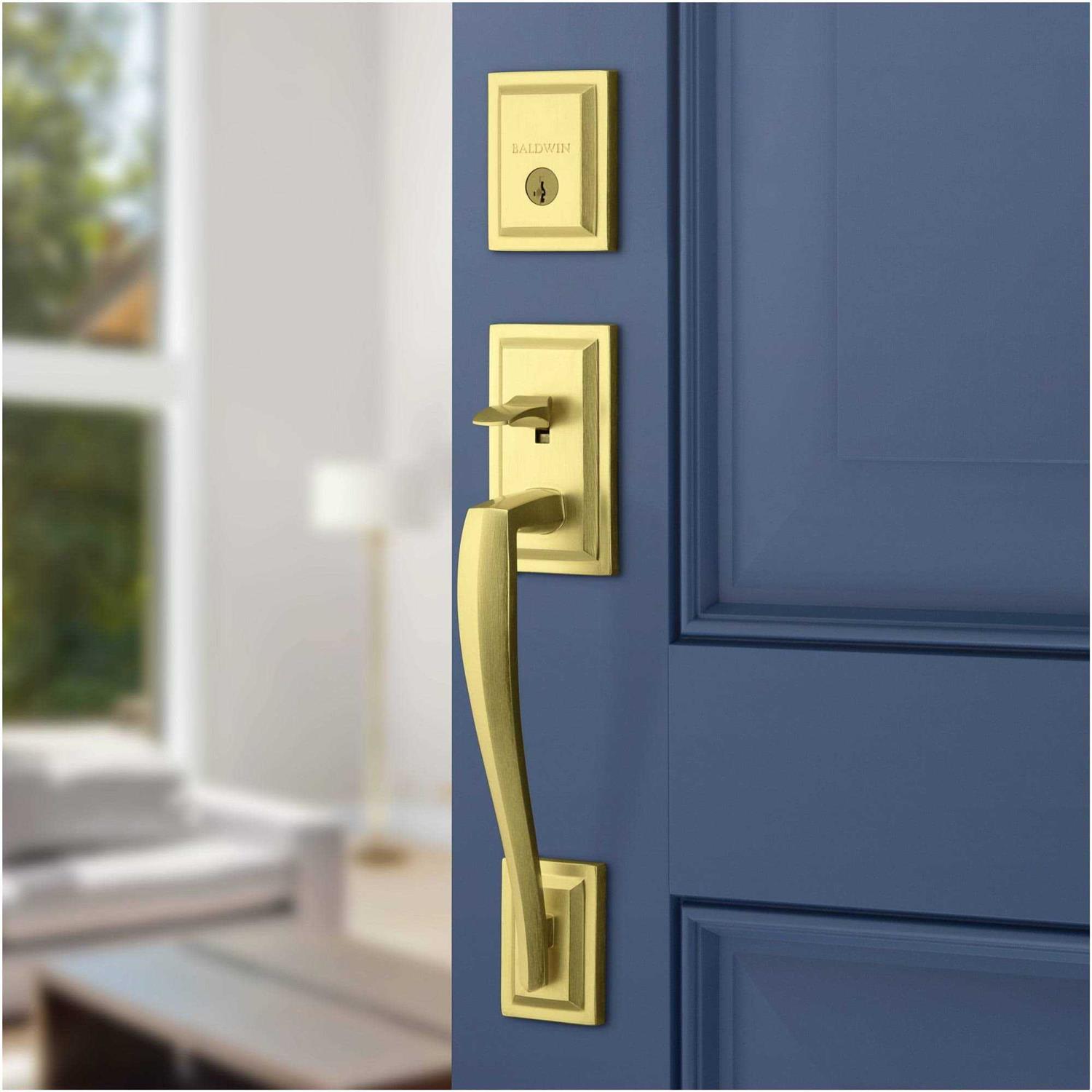 Baldwin Prestige Torrey Pines Venetian Bronze Smartkey Single-Cylinder Deadbolt Entry Door Handleset Torrey - Cheap Fitting