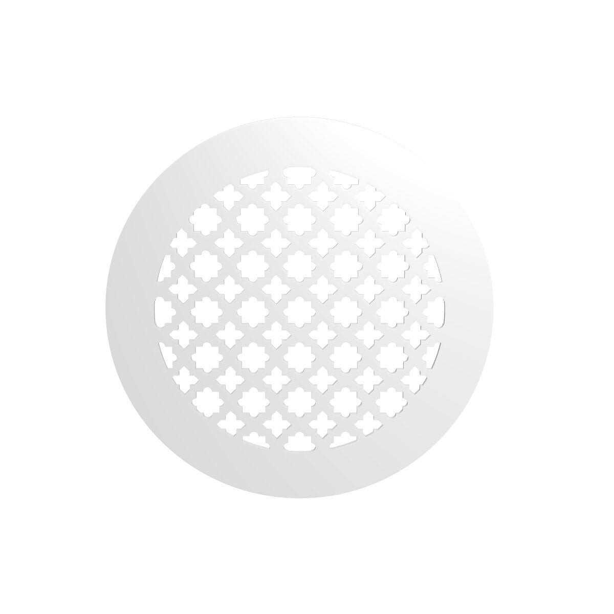 Saba Air Vent Cover Grille – Acrylic Plexiglass 6 inch Round Duct Opening (7.5 inch Round Overall) White Finish Decorative Register C - Cheap Fitting