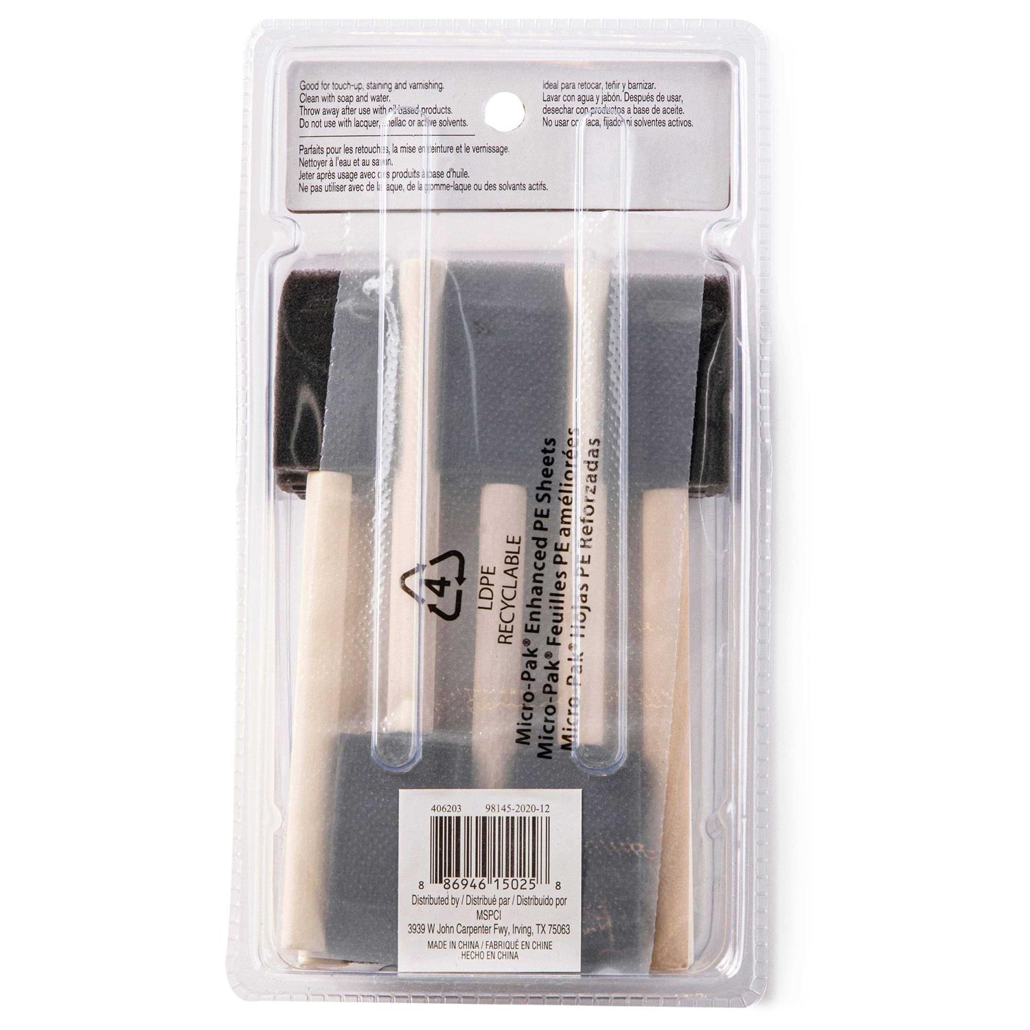 Craft Smart 1 Foam Brush Value Pack Set - Cheap Fitting