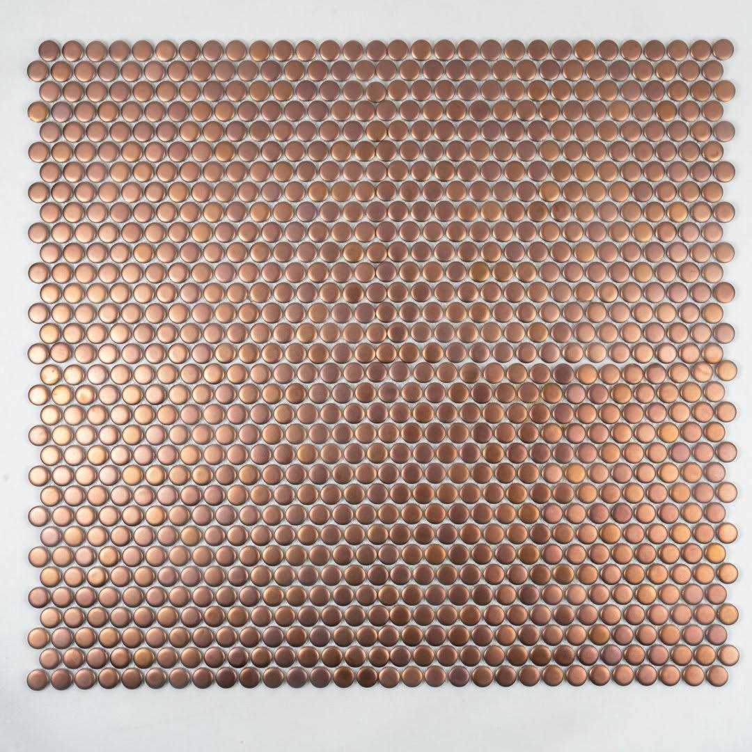 Apollo Tile Cirkel 11.46 in. x 12.4 in. Glossy Porcelain Mosaic Wall and Floor Tile - Cheap Fitting