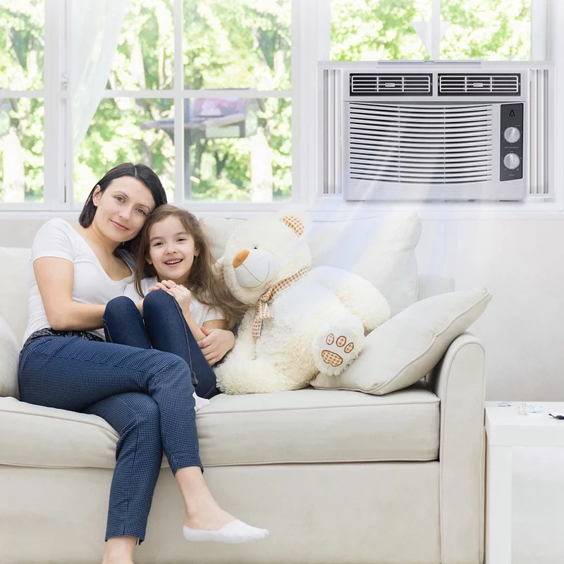 Aoile Window Air Conditioner 6,000 BTU, Smart Window AC Unit with Remote/APP Control and ECO Mode, Energy Saving - Cheap Fitting