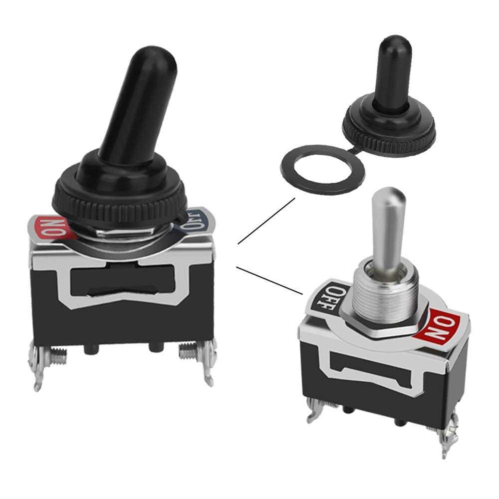 MUZHI Toggle Switch 12V Heavy Duty 120V SPST ON Off Rocker Switch - Cheap Fitting