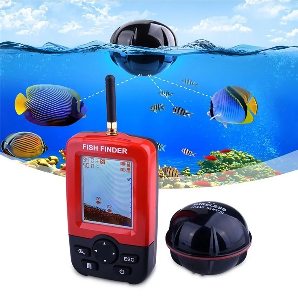 Opolski Lake Sea Fishing Smart Portable Fish Finder Depth Alarm Wireless Sonar Sensor - Cheap Fitting