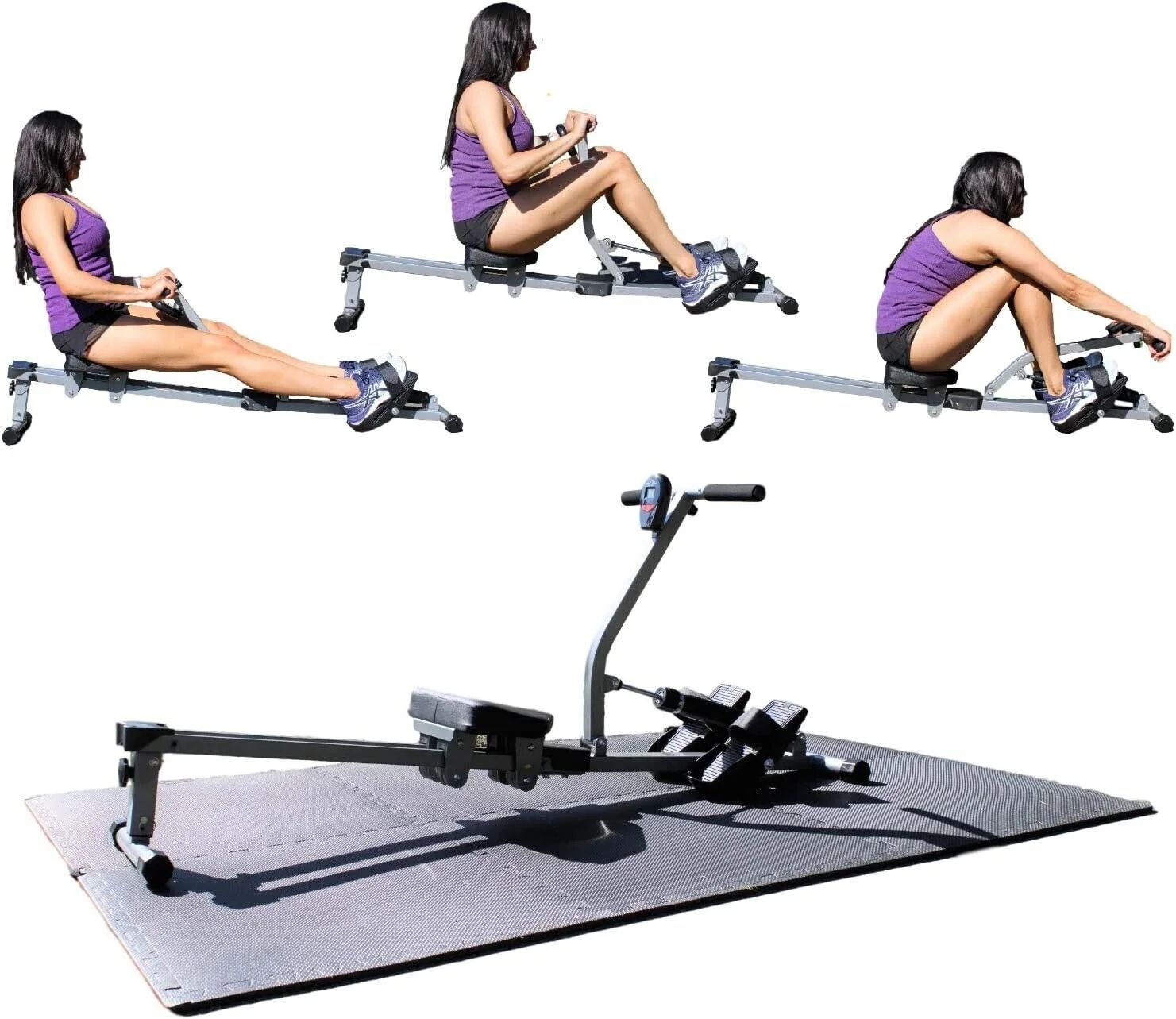 Iron Bar Fitness Rowing Machine: Full Body Workout for Weight Loss and Stay in Shape - Cheap Fitting