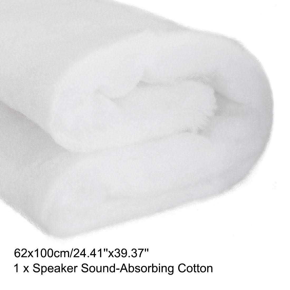 Uxcell Speaker Sound-Absorbing Cotton Polyester Fiber Audio Interior Insulation DIY HIFI Replacement 45x100cm White - Cheap Fitting