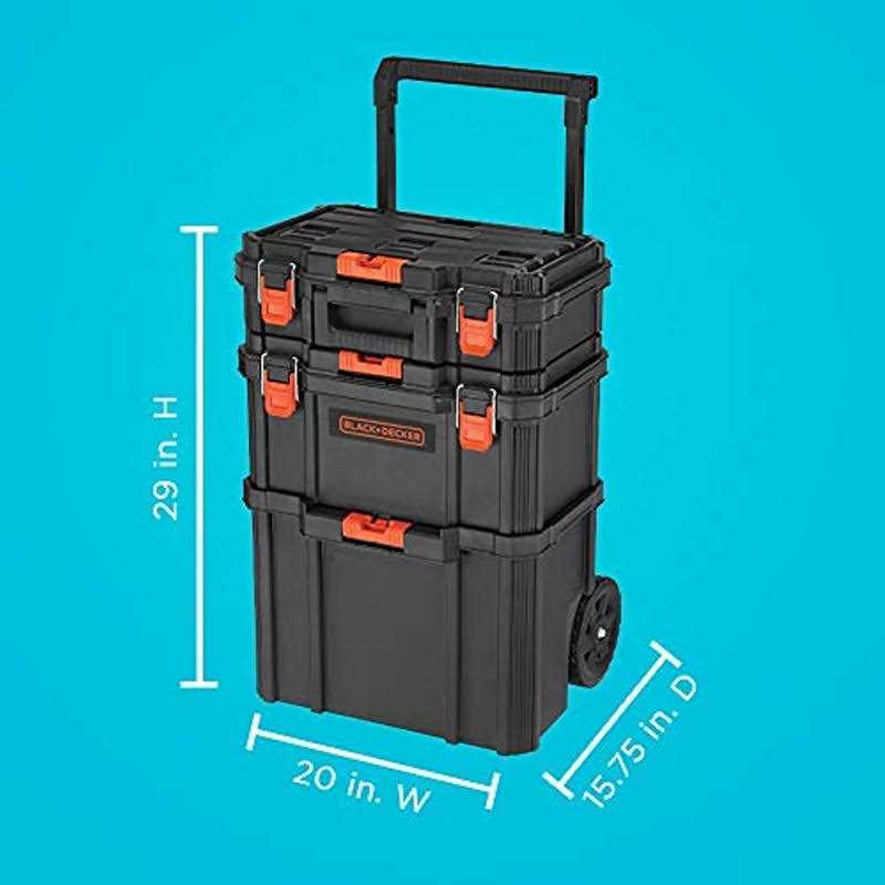beyond by BLACK+DECKER BLACK+DECKER BDST60500APB Stackable Storage System - Cheap Fitting