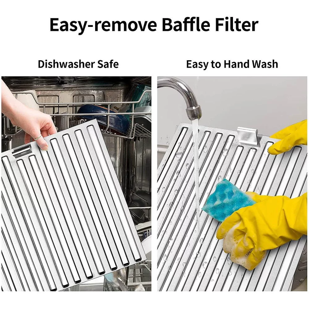 SNDOAS Stainless Steel Range Hood 30 inch Under Cabinet Range Hood with 3 Way Venting - Cheap Fitting