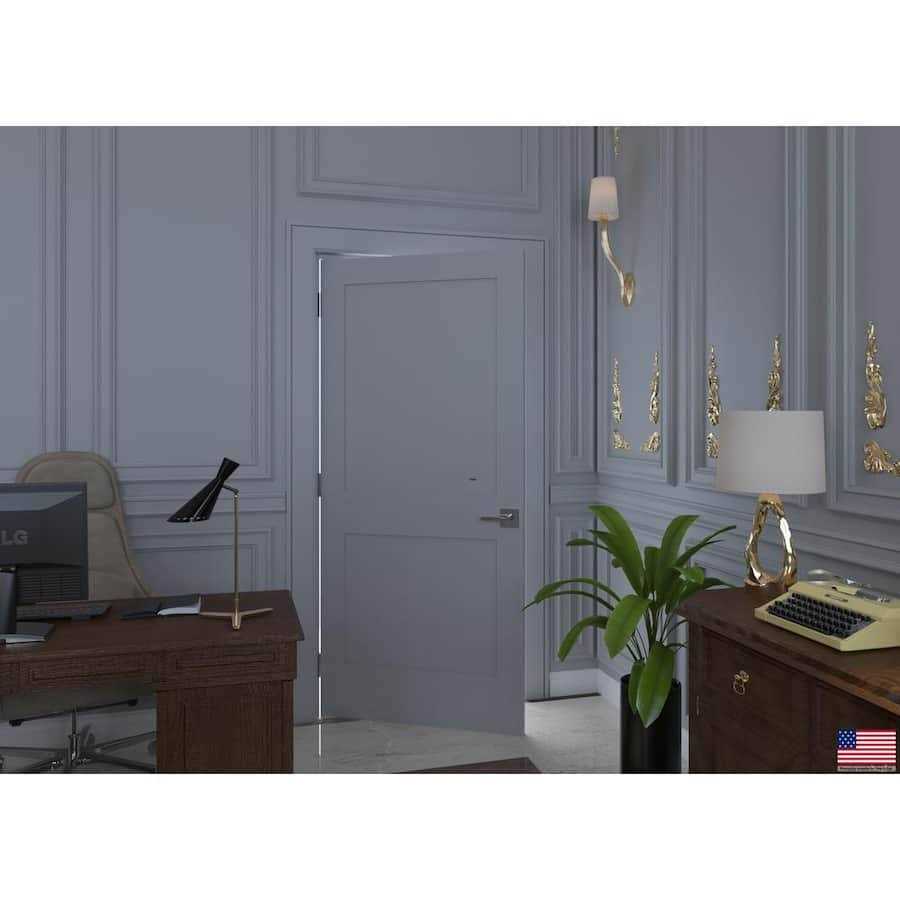 Gauss Interior Door Solid Core Double Panel Pre-Hung Primed RESO - Cheap Fitting