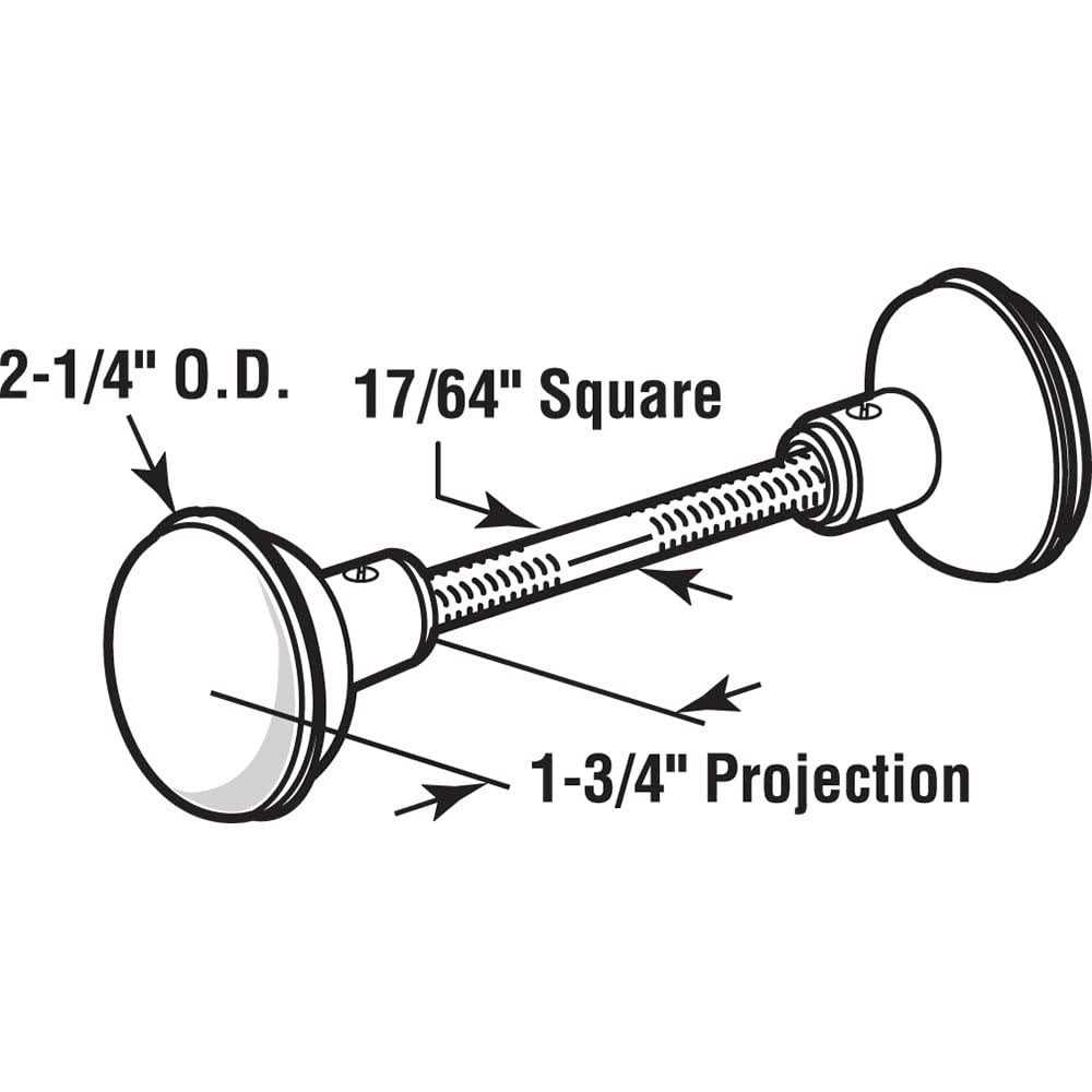 Prime-Line Classic Bronze Plated Spindle Knob Set E 2499 - Cheap Fitting