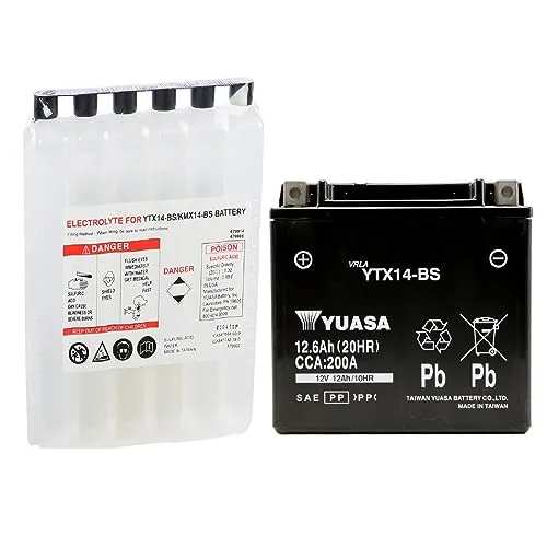 Yuasa Ytx14 Bs Maintenance Free 12 Volt Battery - Cheap Fitting