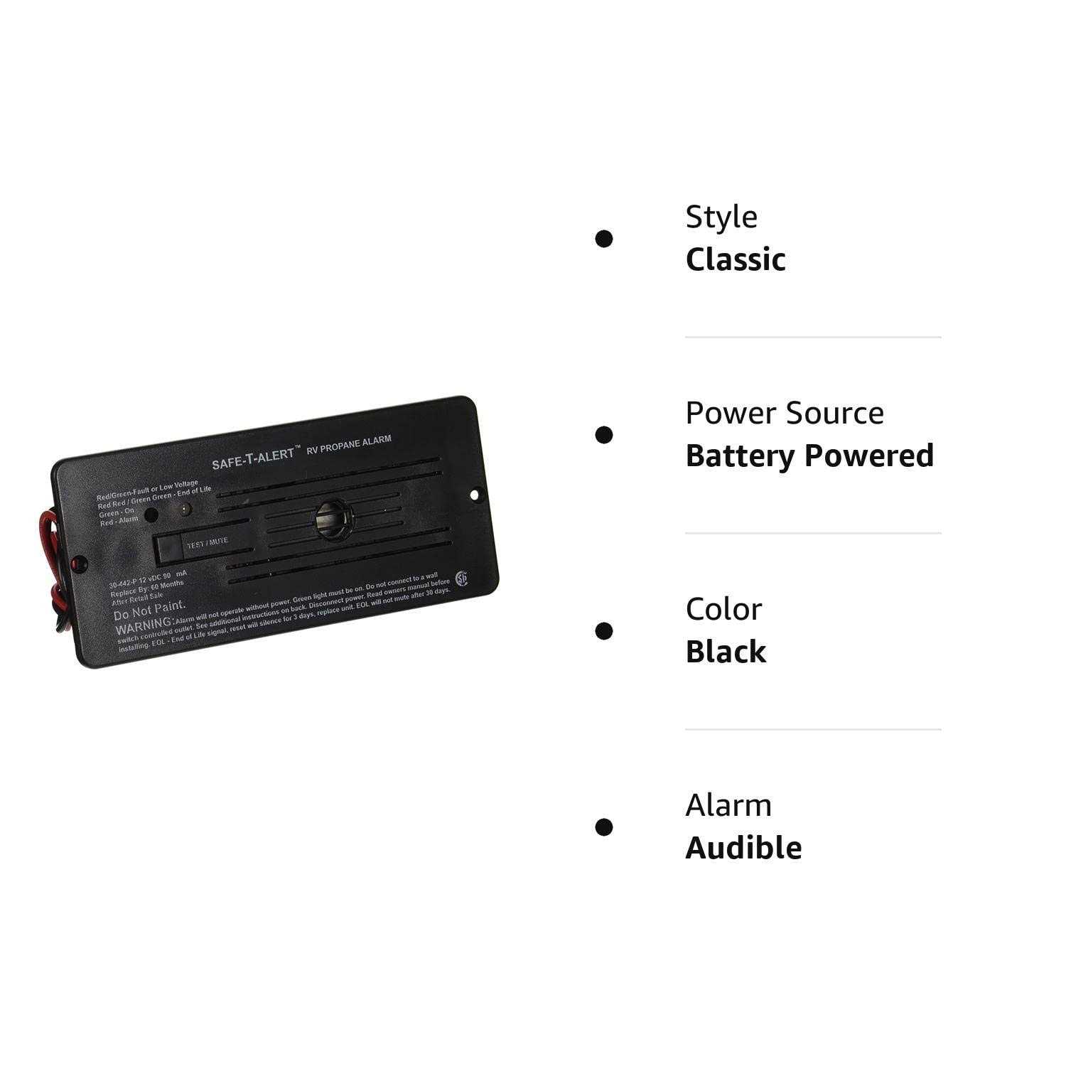 Safe T Alert 30-442-P-BL Rv Trailer Classic Lp Gas Alarm Flush Mount - Cheap Fitting