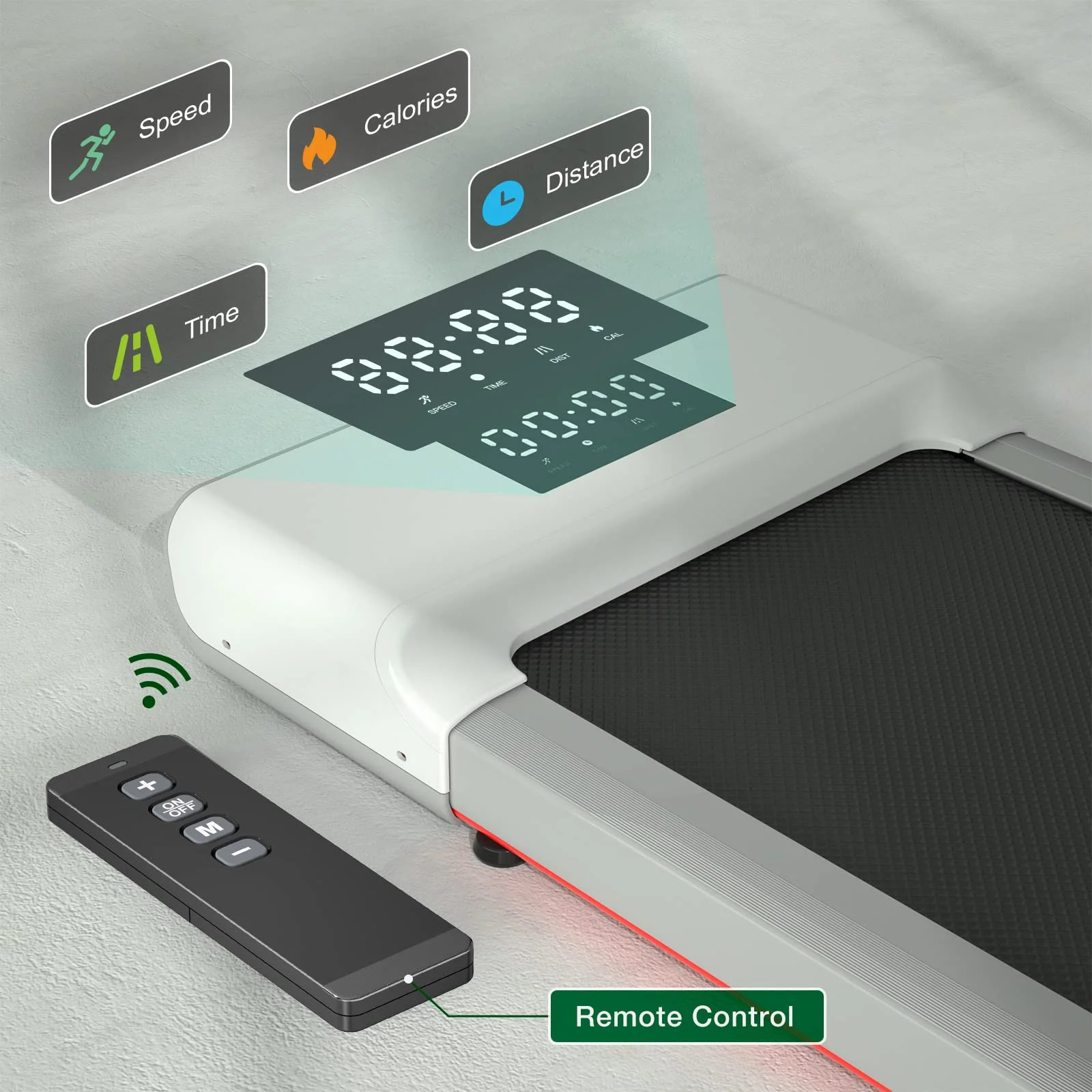 SSPHPPLIE SupeRun Walking Pad 300lb, 40*16 Walking Area Under Desk Treadmillwith Remote Control ,2 in 1 Portable Walking Pad Treadmill for Home/Office/Exercise(White) - Cheap Fitting