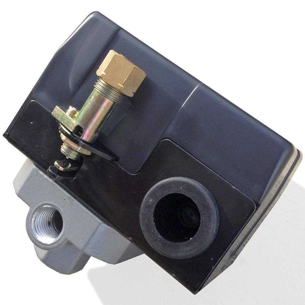 Air Compressor Pressure Control Switch 4 Ports 95-125 PSI w/ 0-200 PSI Gauge 150 PSI pop off valve - Cheap Fitting