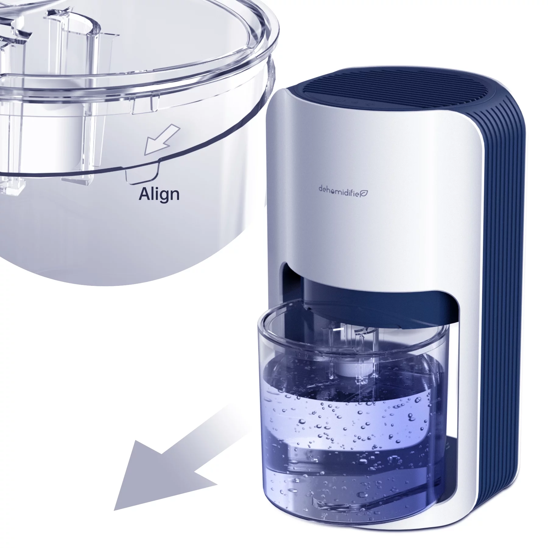 ALROCKET 1200ML Portable Quiet Dehumidifier (480 Sq ft) Automatic Defrosting Dehumidifier for Bedroom - Cheap Fitting