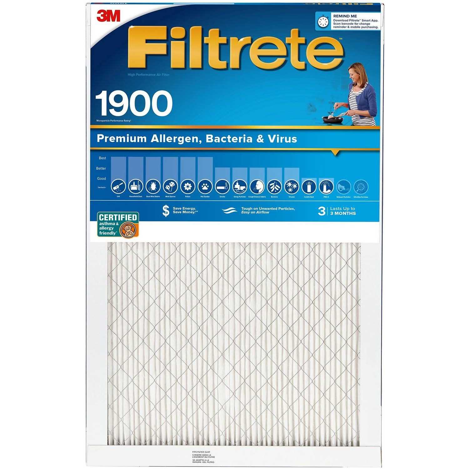 Filtrete 1900 Ultimate Allergen Filter - Cheap Fitting
