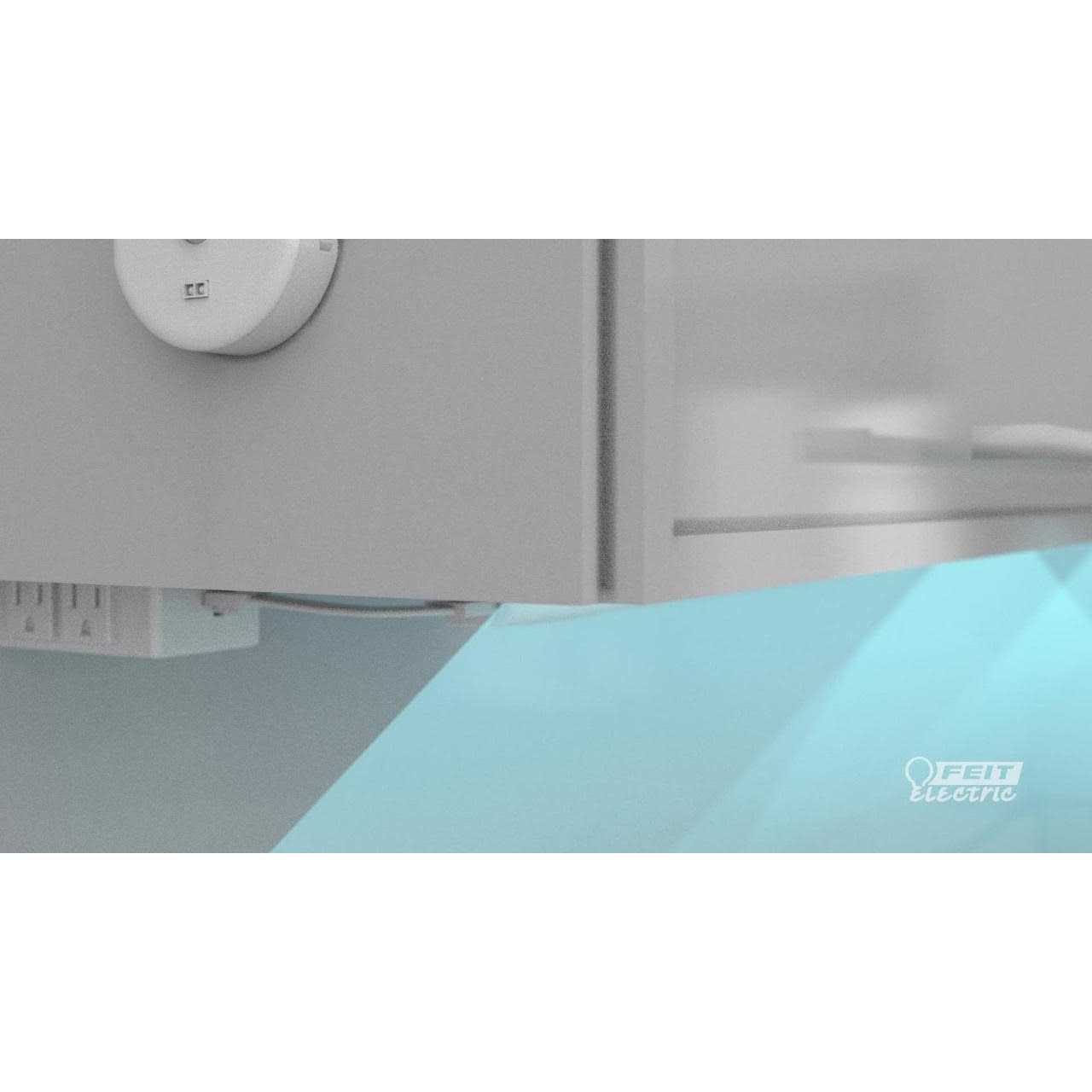 Feit Electric White Onesync Under Cabinet in-Line 2 AC Outlet Adapter with 18 in. Link Cable Power Cord - Cheap Fitting