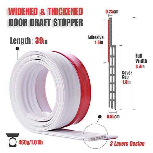 Heavy Duty Large Gaps Door Draft Stopper - Cheap Fitting