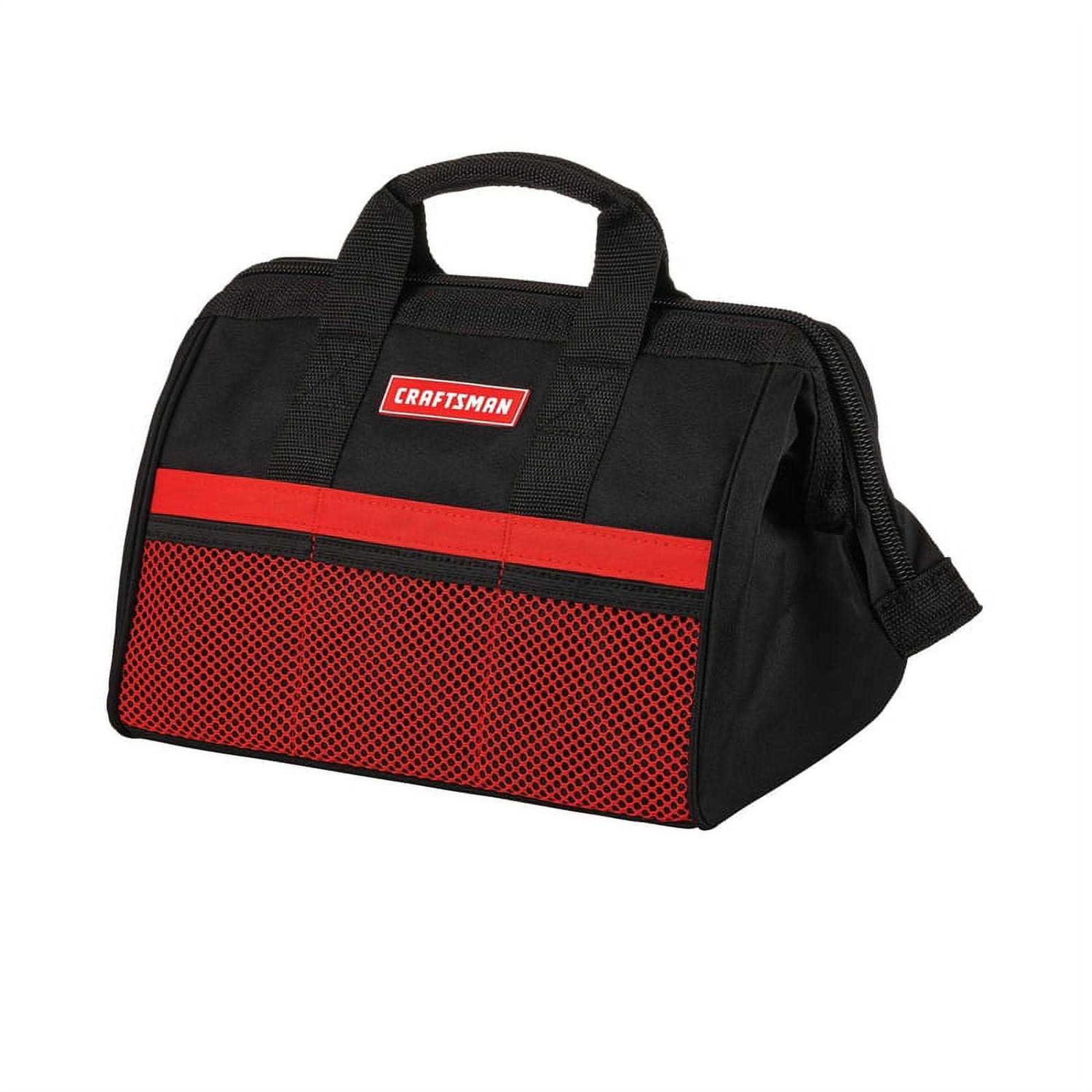 Craftsman 13 in. W Wide Mouth Tool Bag 6 pocket Black - Cheap Fitting