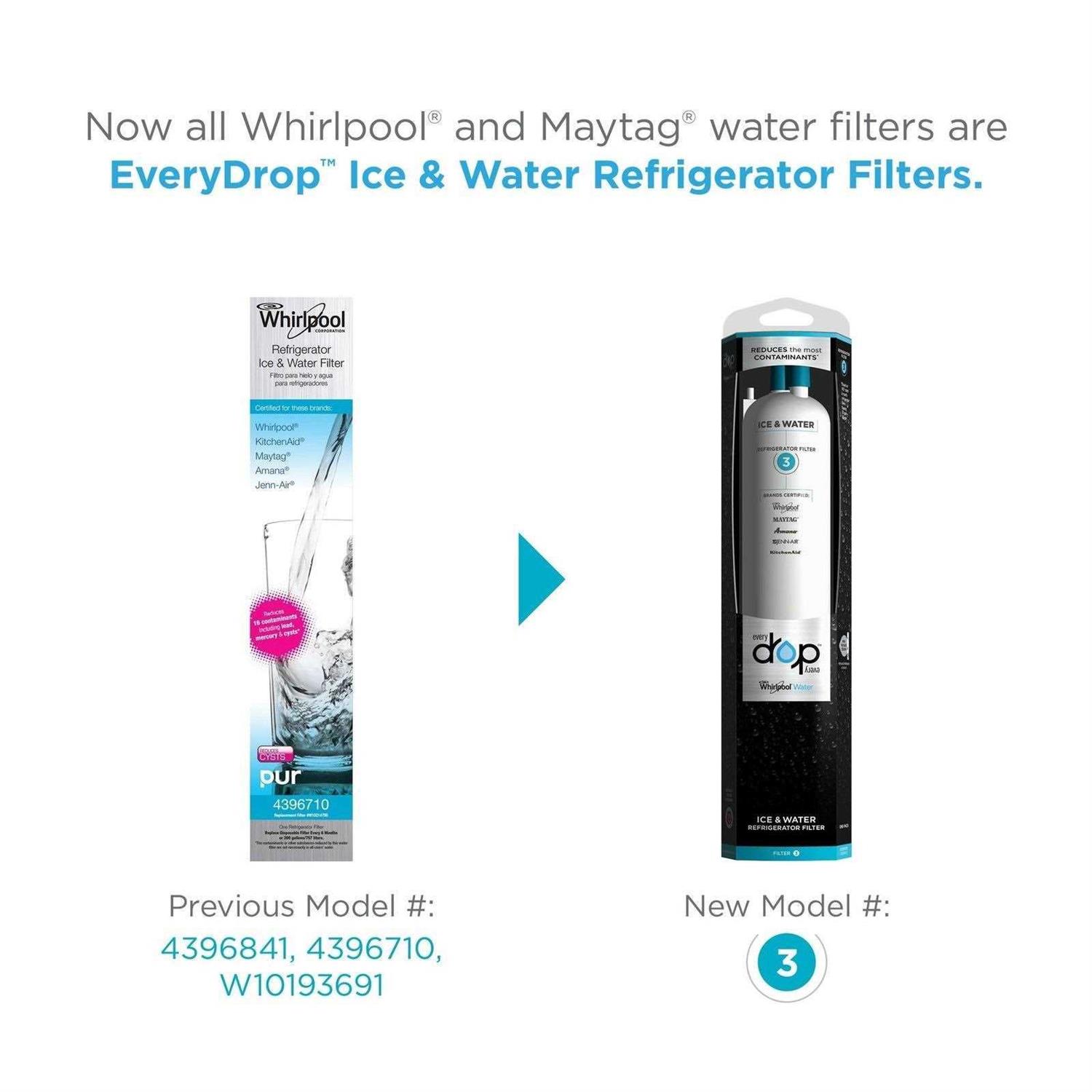 Whirlpool EveryDrop Refrigerator Water Filter 3 EDR3RXD1 - Cheap Fitting