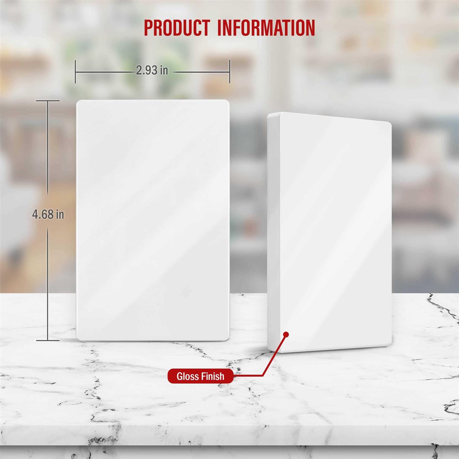 Enerlites Screwless Blank One-Gang Wall Plate - Cheap Fitting