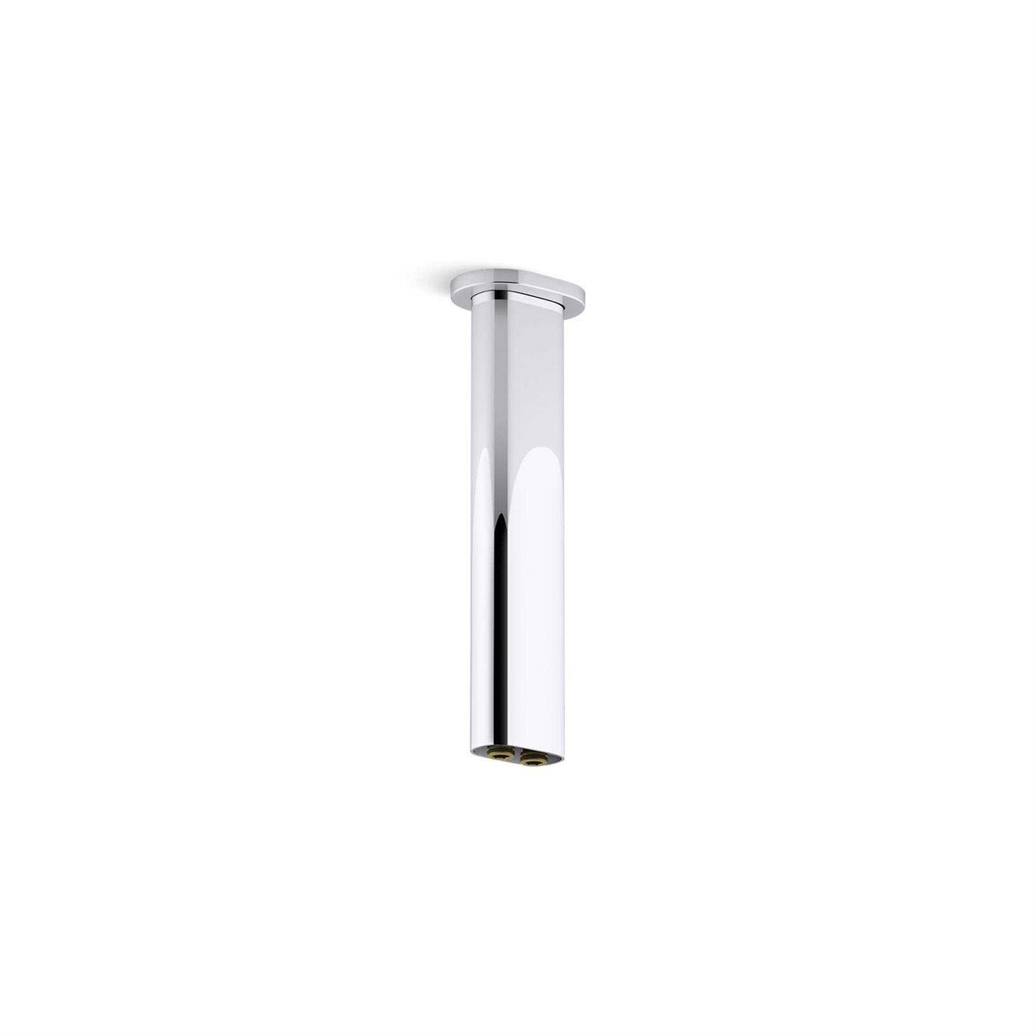 KOHLER K-26326 Statement 10 in. Ceiling-Mount Two-Function Rainhead Arm And Flange - Cheap Fitting