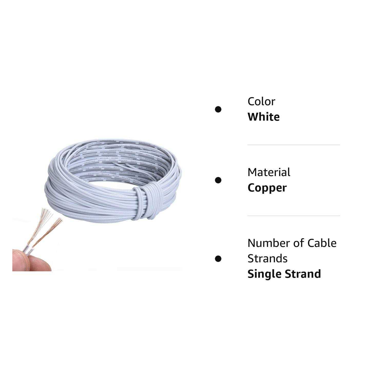 20m 20AWG 2Pin Extension Cable Wire Cord Line for Single Color LED Strip Ribbon Lights 3528 5050,2 Wire 20-Gauge Parallel Wire - Cheap Fitting