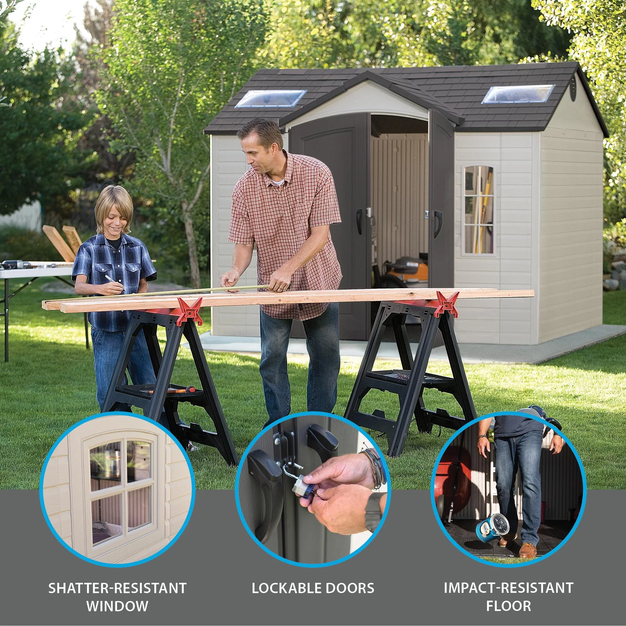 Lifetime 30-inch Personal Table, Almond - 28240 - Cheap Fitting