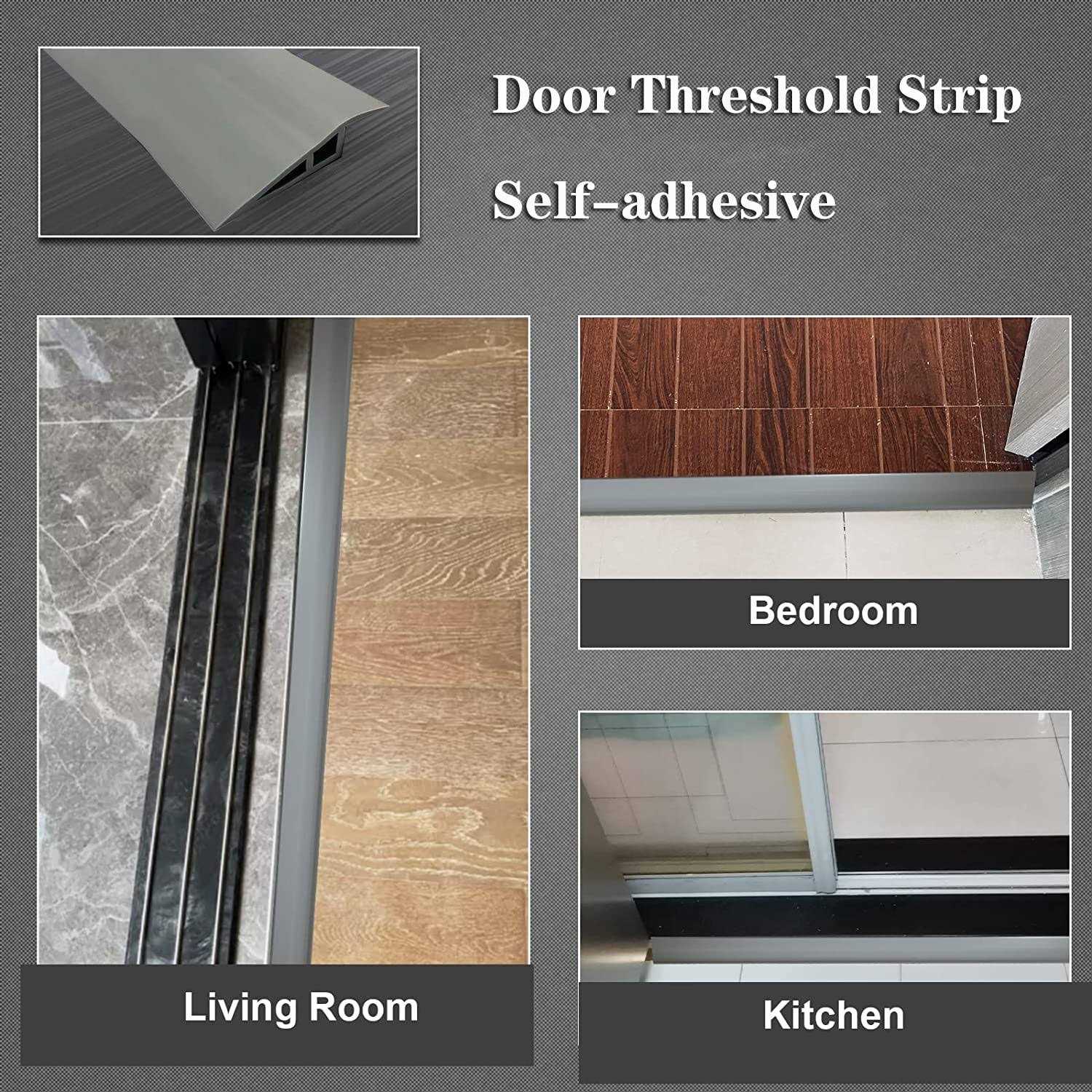 Vinyl-Floor-Transition-Threshold-Strip Self-Adhesive Threshold 1/2”~3/5 - Cheap Fitting