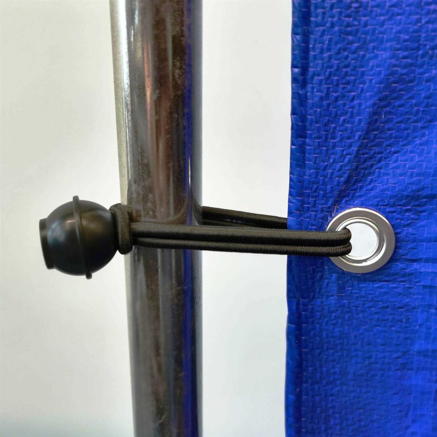 Hyper Tough 20 Pcs Bungee Cord Set Packed in Plastic Jar - Cheap Fitting