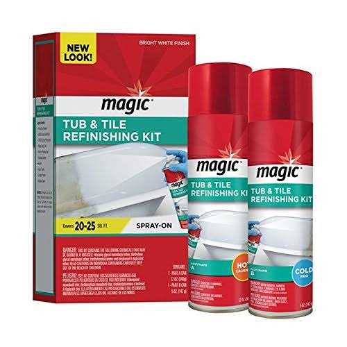 Magic 3124 Tub and Tile Refinishing Kit Bright White - Cheap Fitting