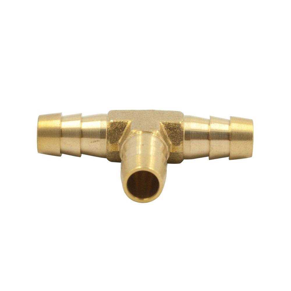 Vis Brass Hose Barb Tee Barbed x Barbed x Barbed 3 Ways T-fitting - Cheap Fitting