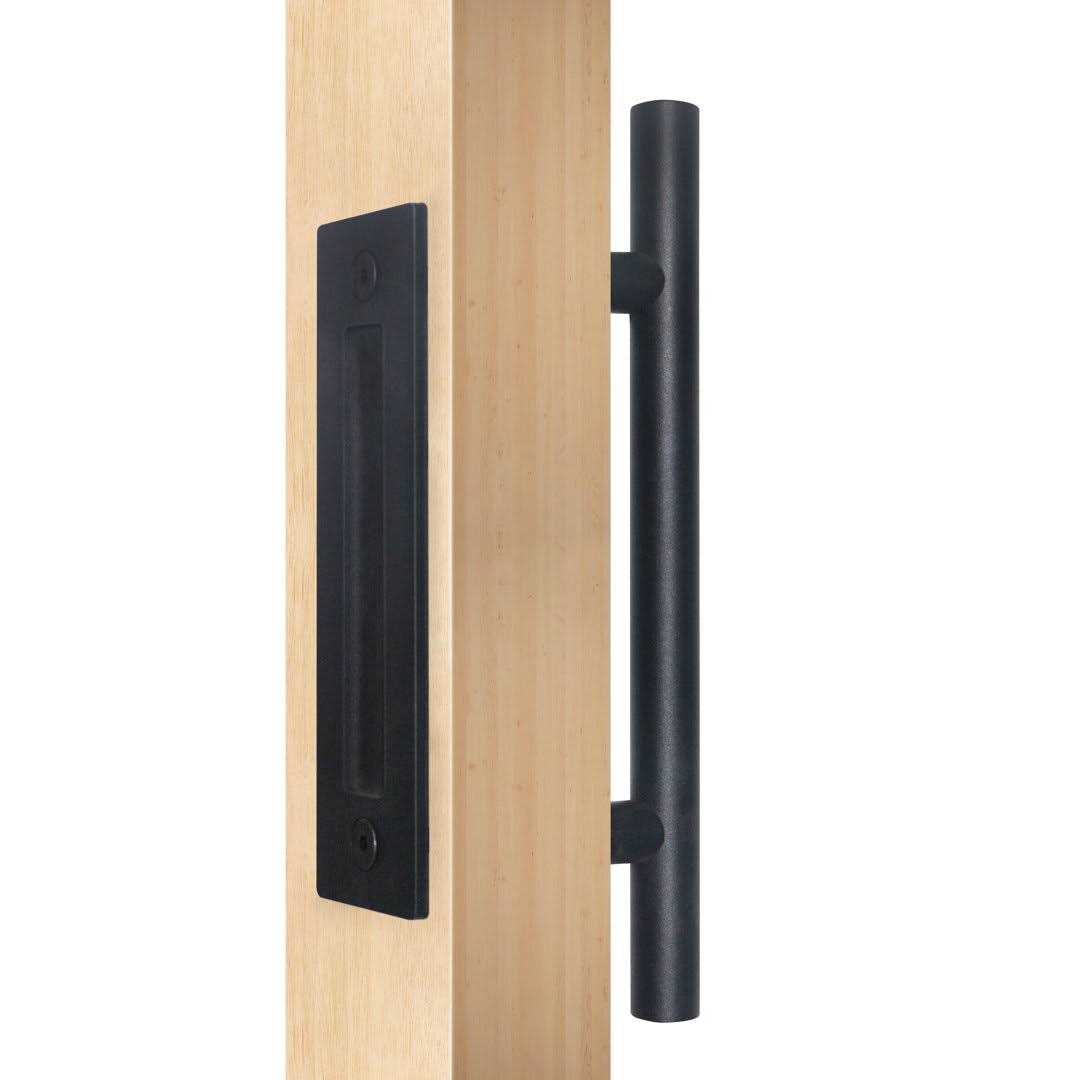 Delaney Hardware Matte Black Indoor Barn Door Handle BD0804 - Cheap Fitting