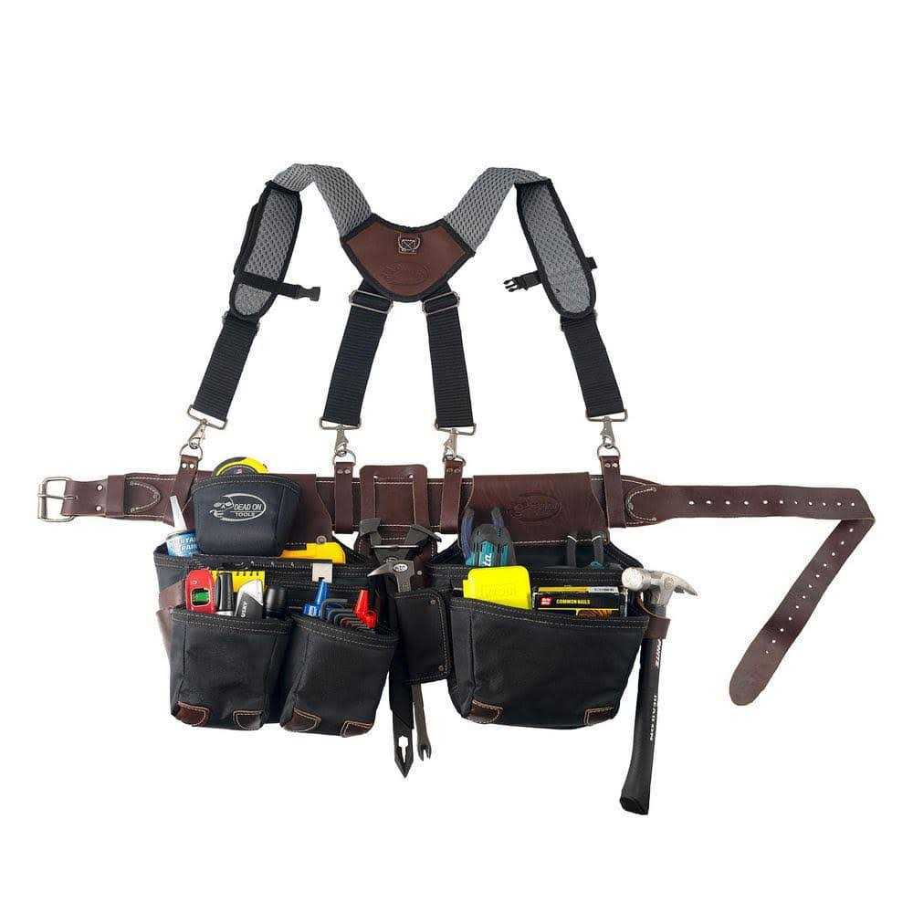 Dead On Tools DO-HSR Leather Hybrid Tool Belt with Suspender - Cheap Fitting