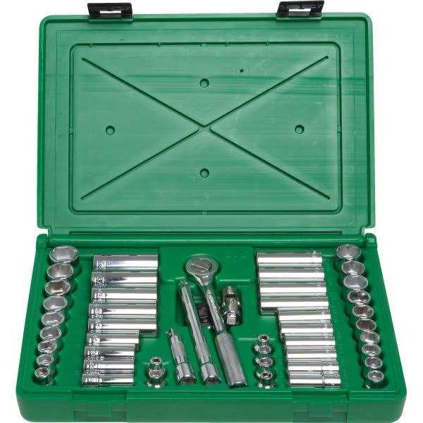 SK 49-Piece 6 Point Fractional/Metric Socket Set 94549 - Cheap Fitting