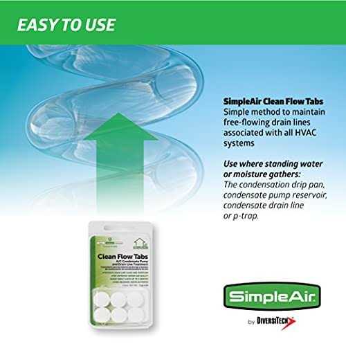 SimpleAir Clean Flow Drain Line Treatment Tabs - Cheap Fitting