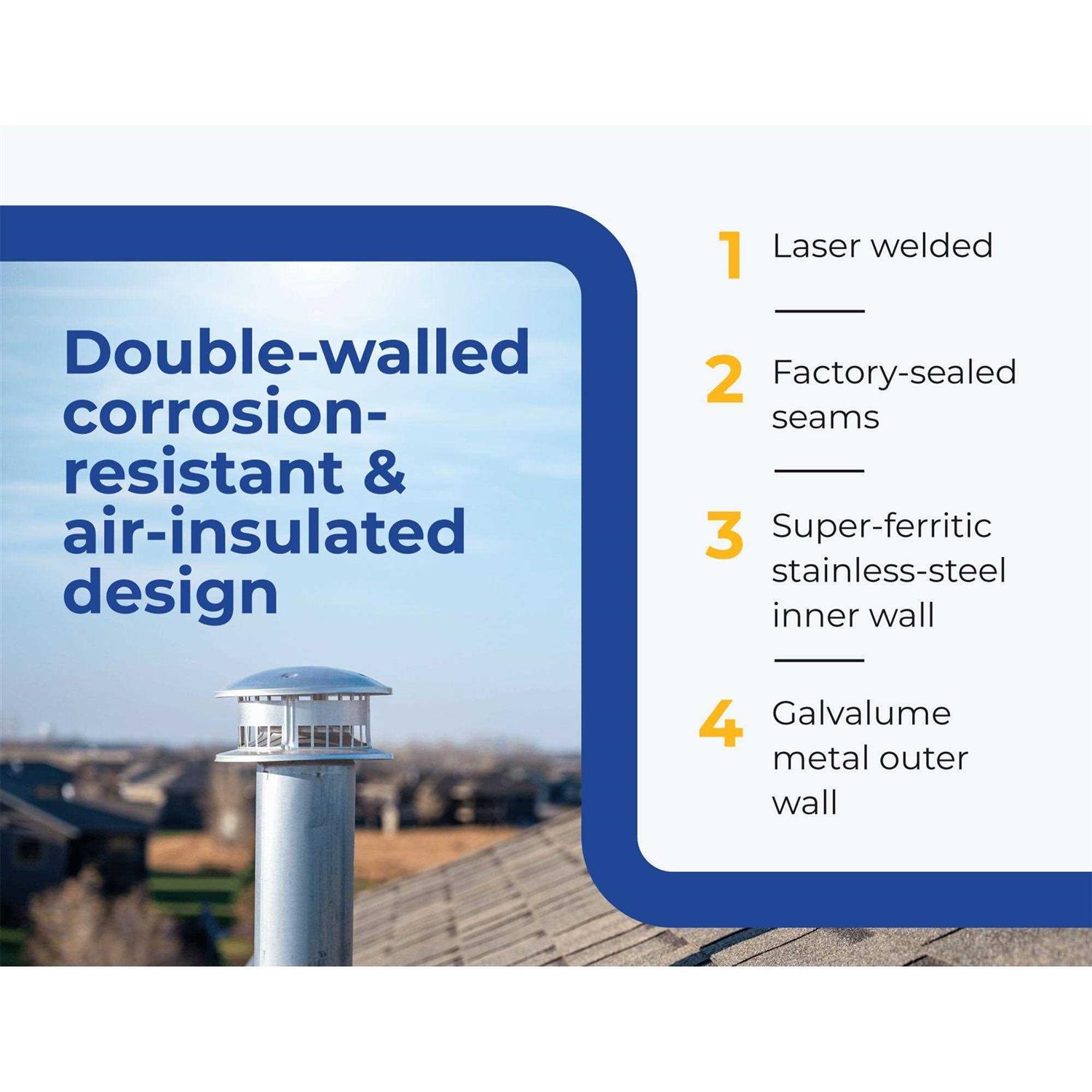 DuraVent 3 in PelletVent 45-Degree Elbow 3PVL-E45 - Cheap Fitting