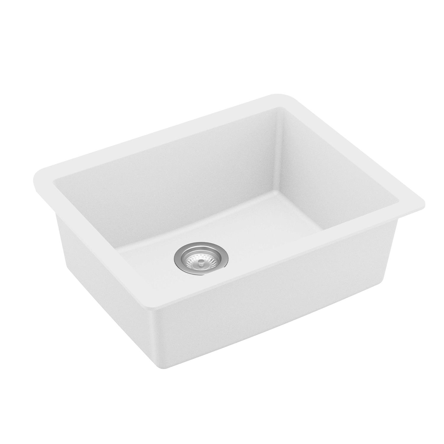 Karran QU 820 Quartz 24.38 in Single Bowl Undermount Kitchen Sink QU-820 - Cheap Fitting